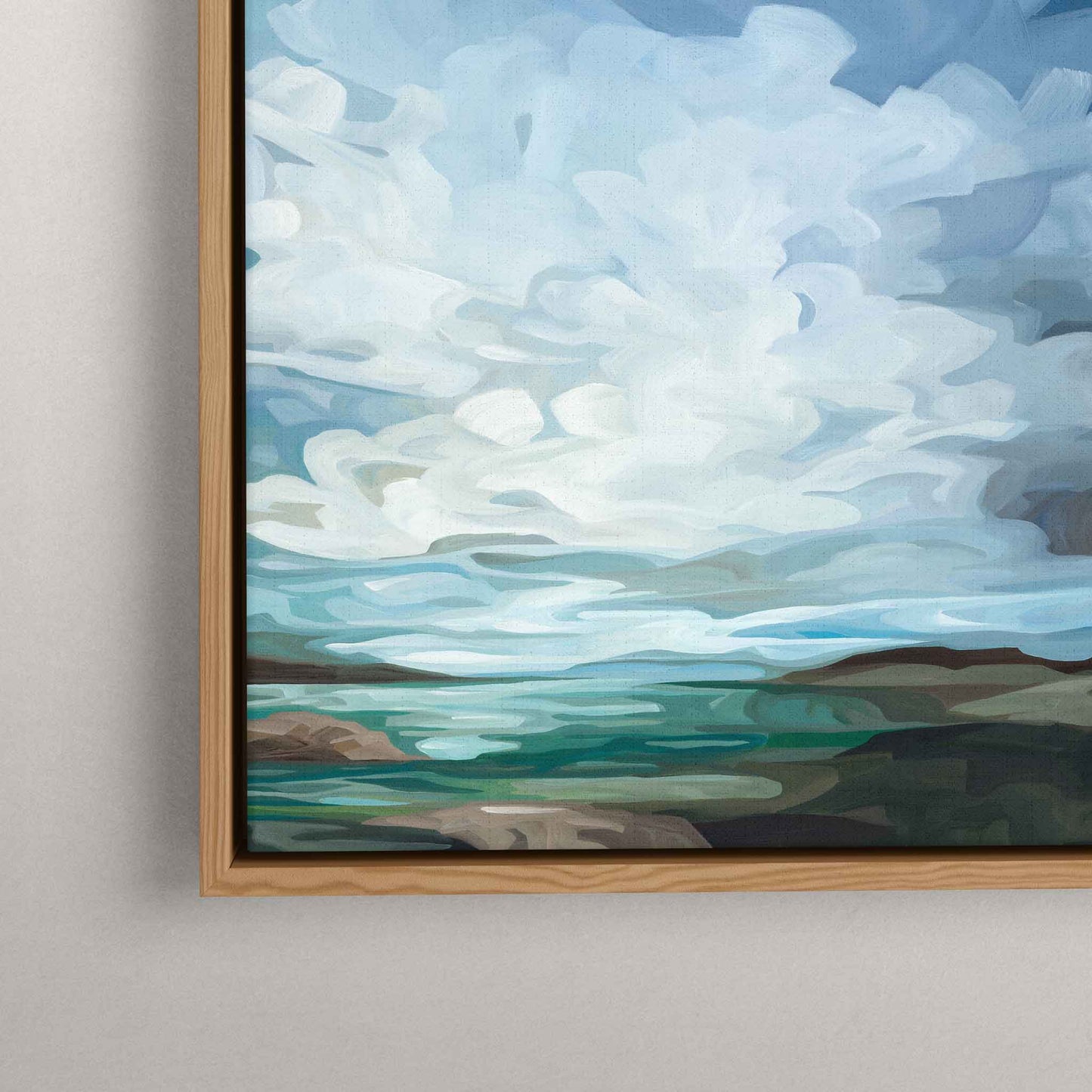 canvas art print coastal landscape painting