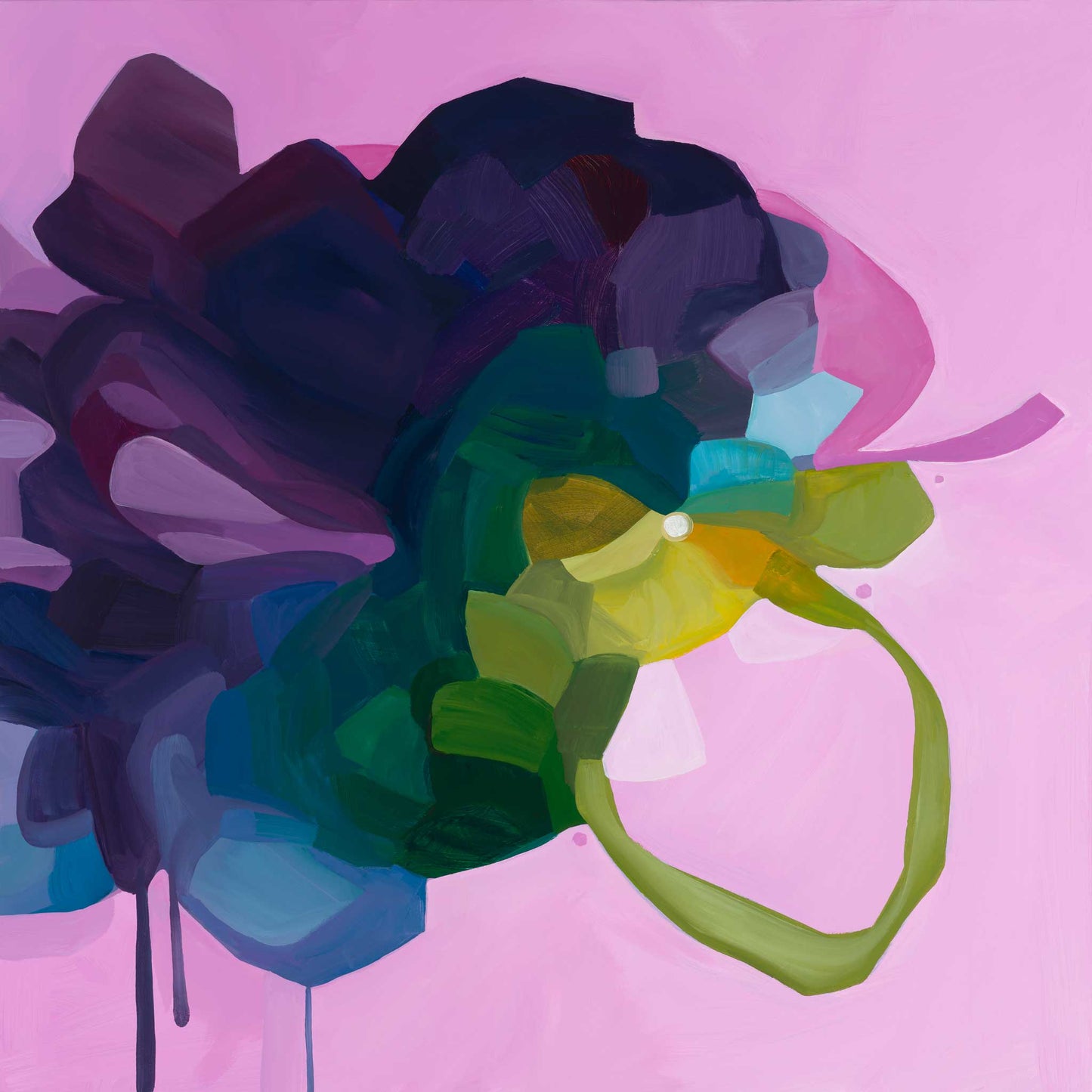 large mauve abstract painting image