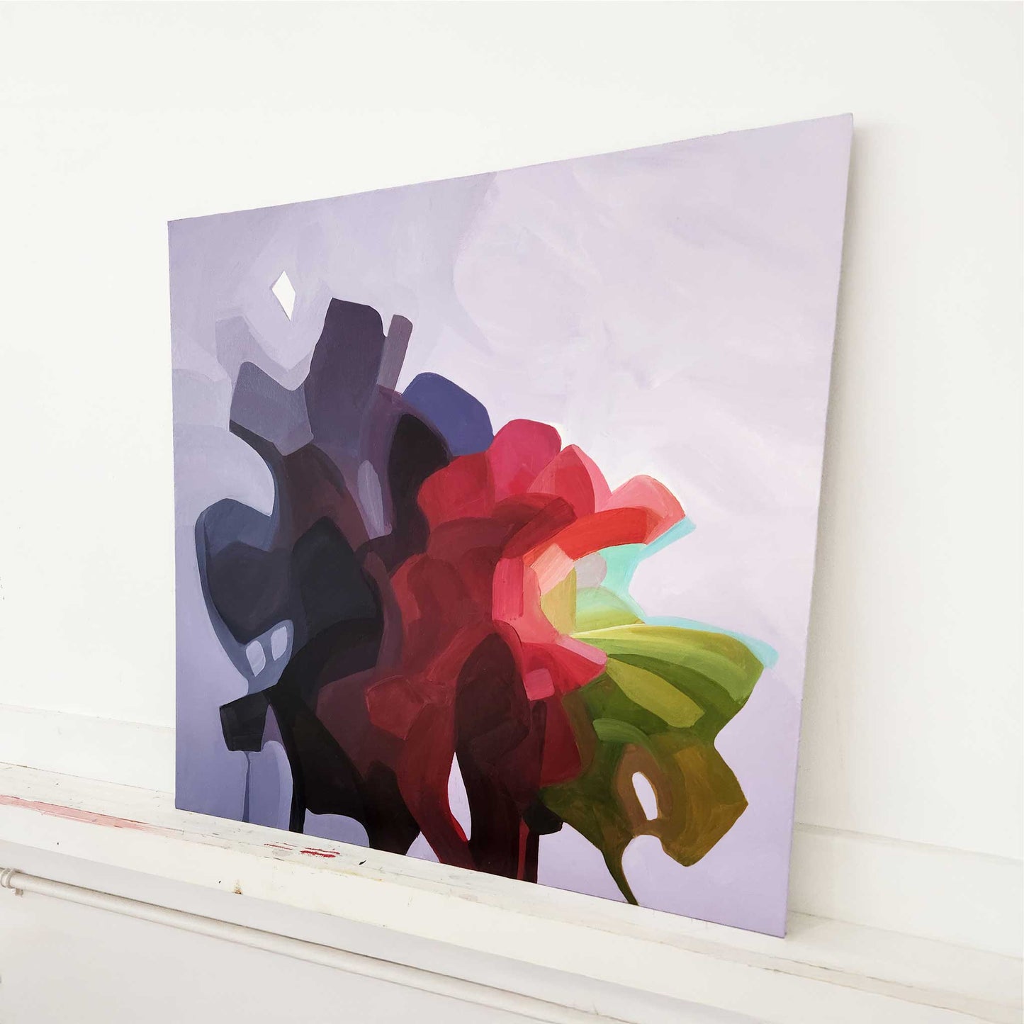 superfine original purple abstract painting