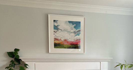 Susannah Bee Abstract Landscape Fine Art Print 'Days Like These'