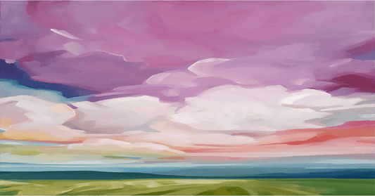 Susannah Bee colourful abstract landscape painting inspiration