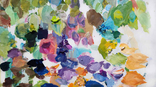 colourful abstract paint palette