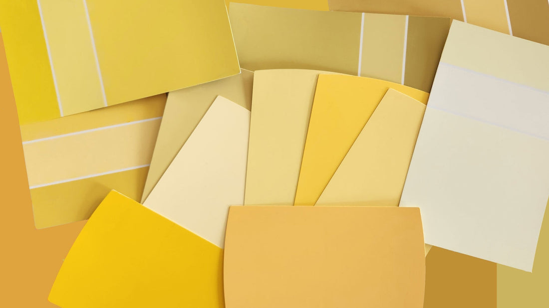 yellow paint chips