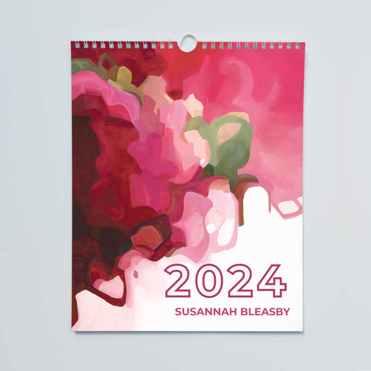abstract art 2024 wall calendar