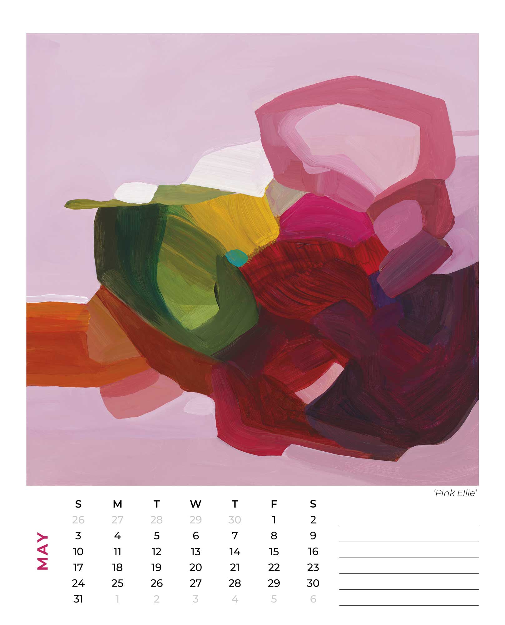 2026 wall calendar may