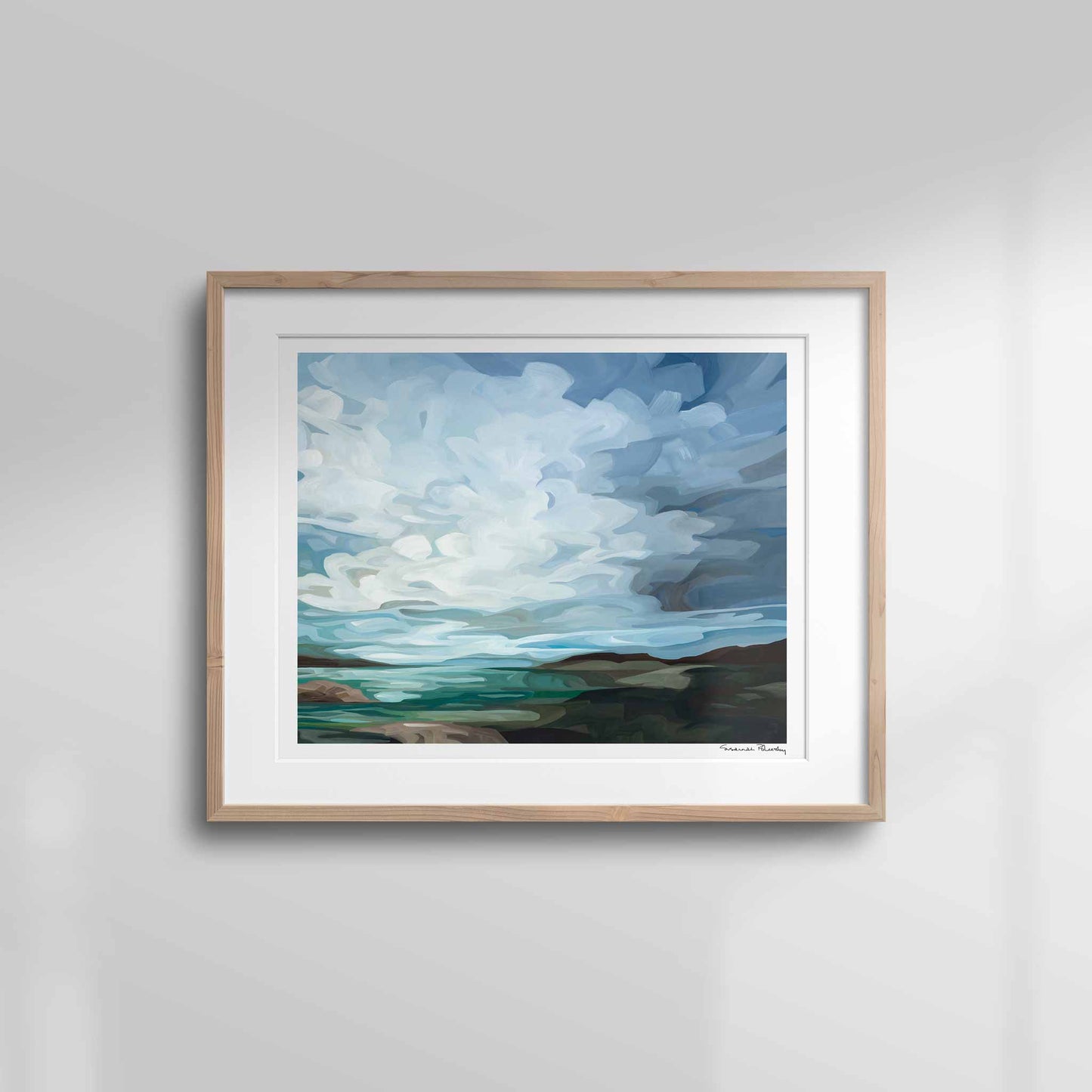 20x16 wall art print coastal scene landscape painting