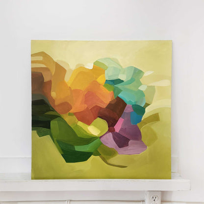 yellow abstract painting sugar sugar