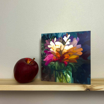 'Jamie' floral art card