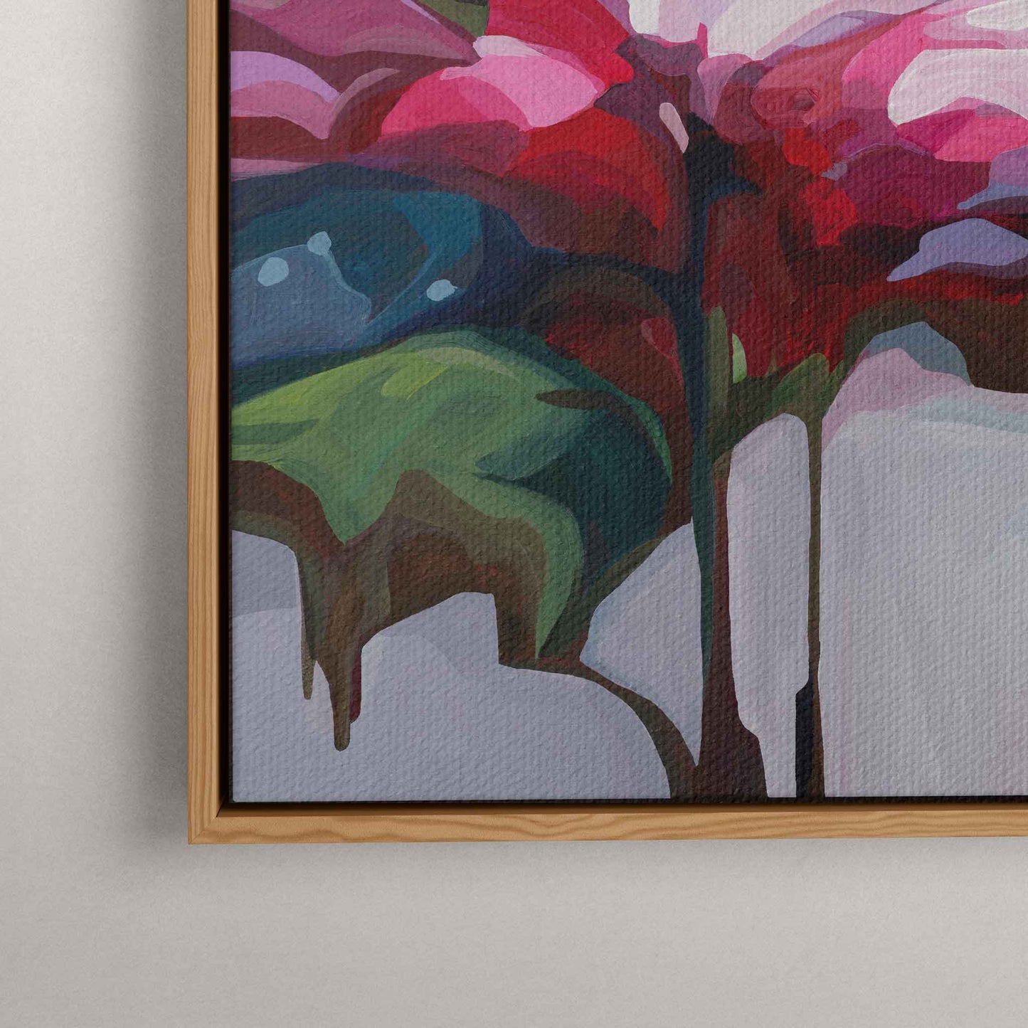 abstract flower painting canvas wall art print