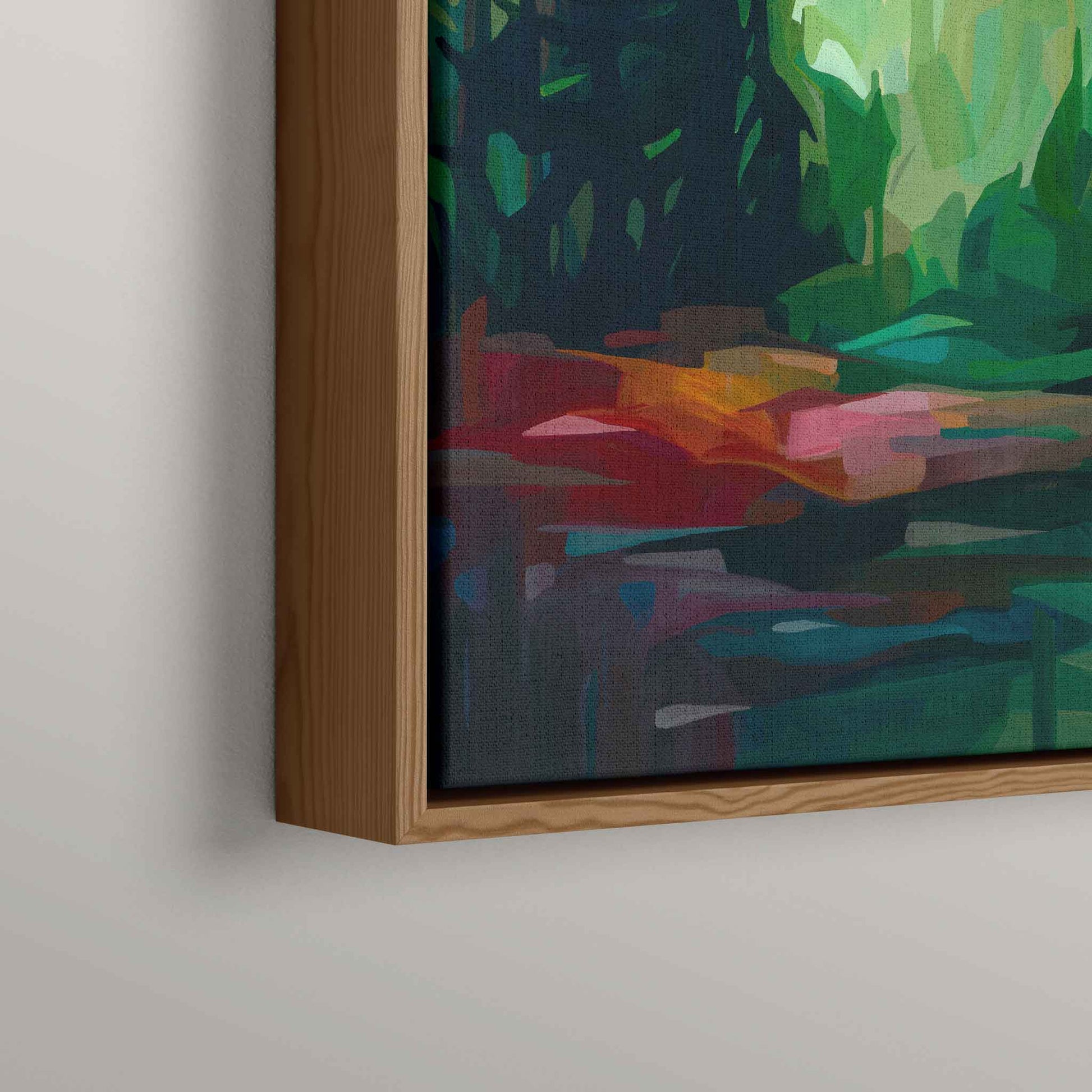 abstract forest painting canvas art print