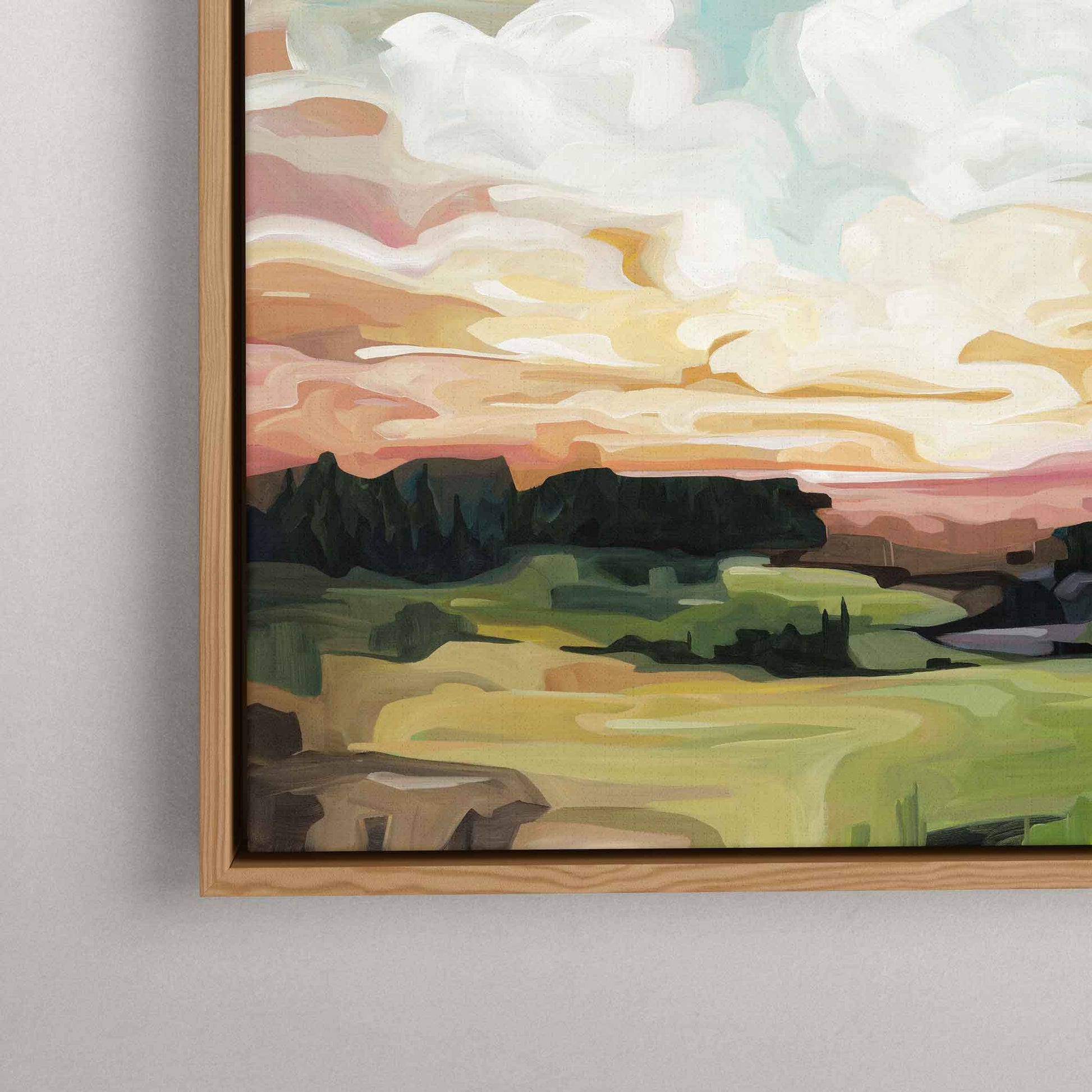 abstract landscape painting canvas wall art print