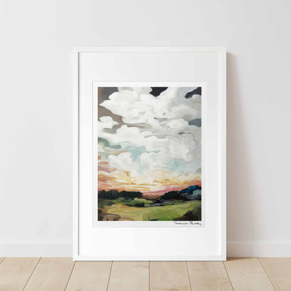 abstract landscape painting print 16x20