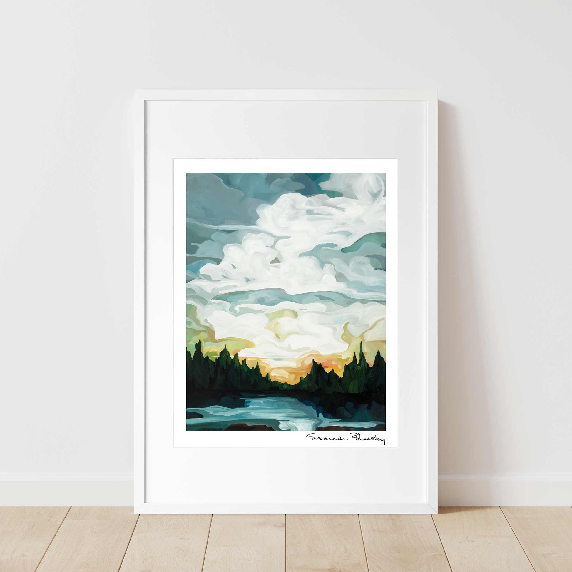 abstract landscapes wall art print Tailwind 12x16