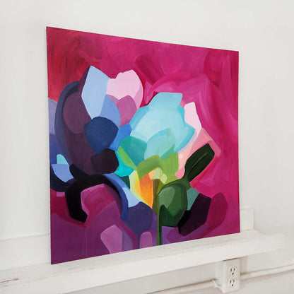 abstract magetnta painting shizzle