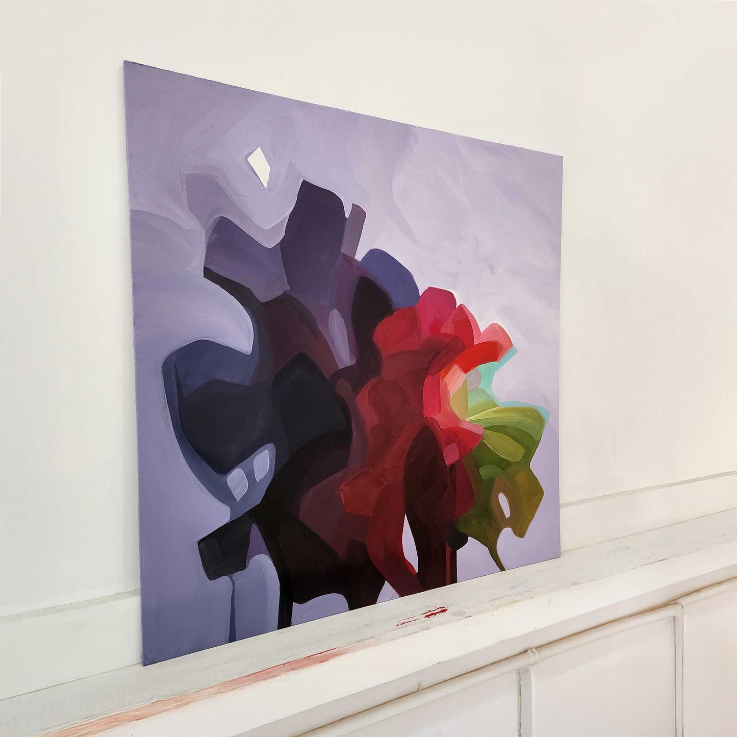 abstract purple painting superfine