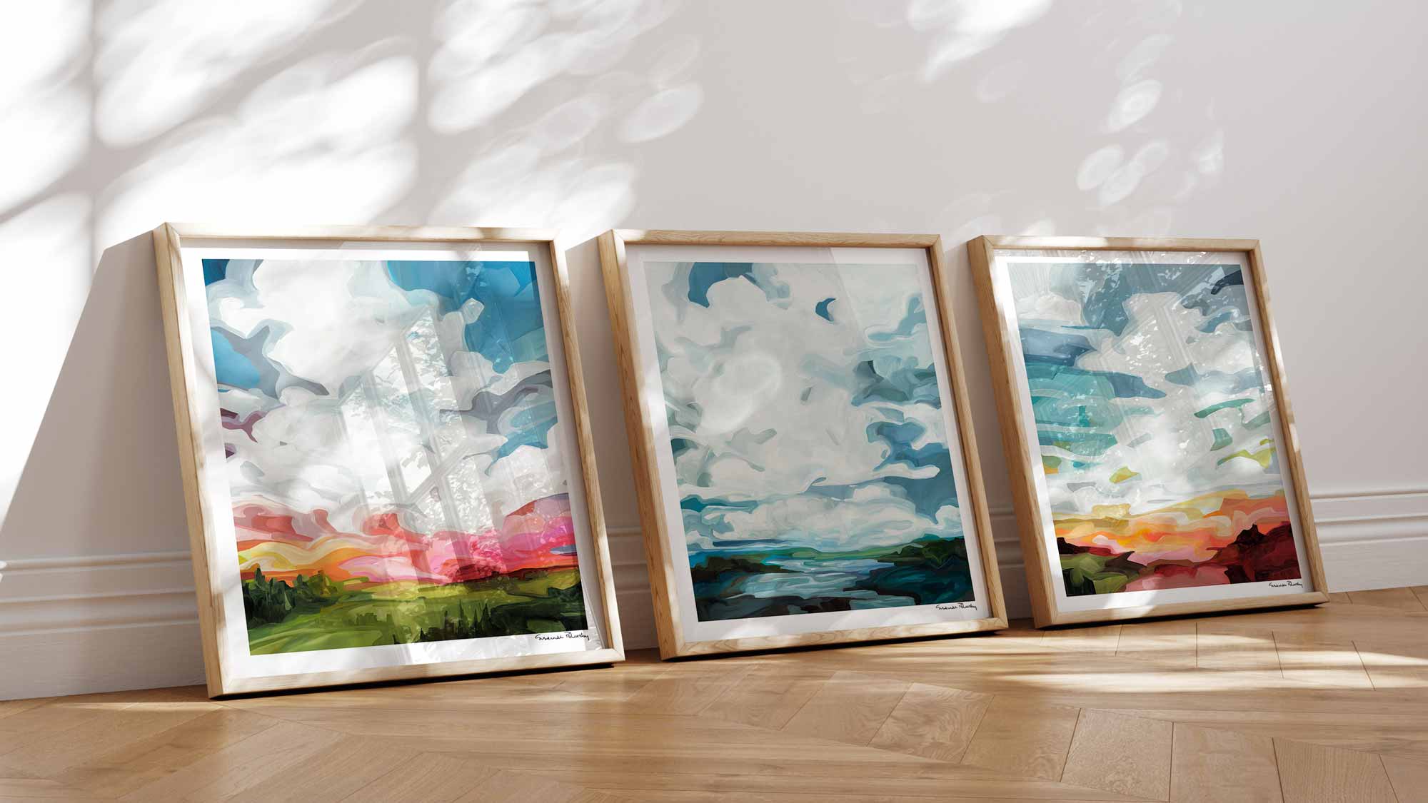 abstract sky painting wall art prints