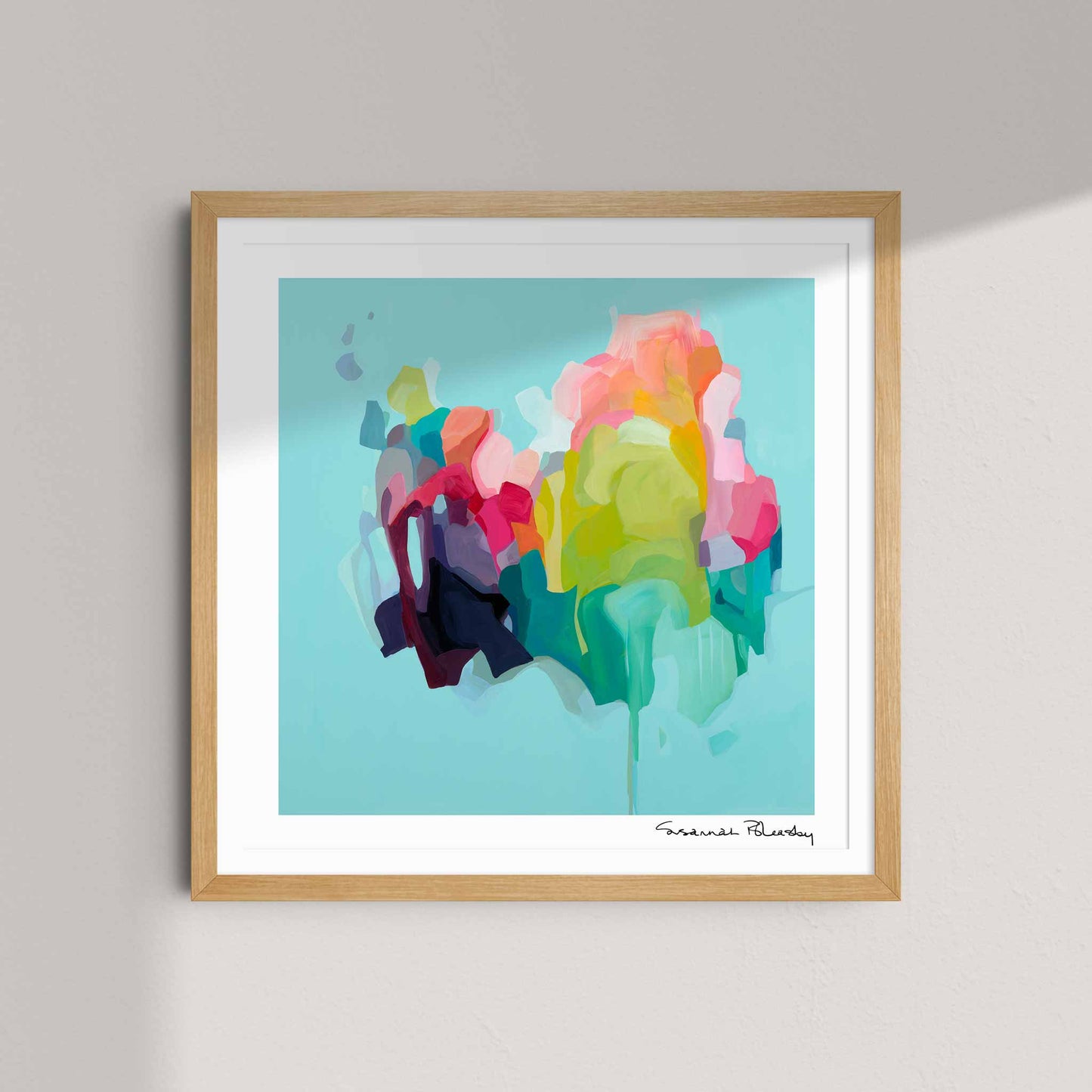 acqua abstract art print created from original acrylic abstract painting