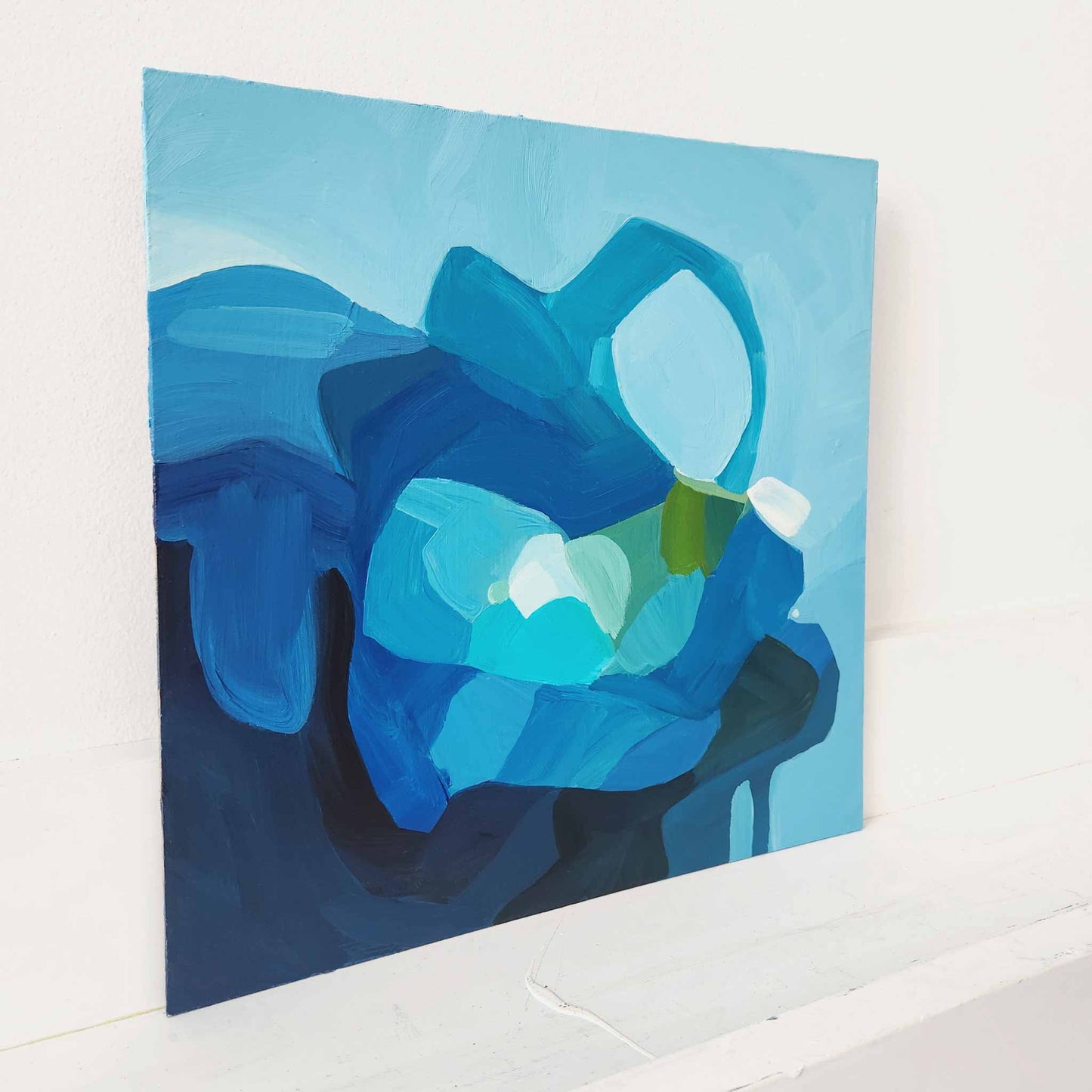 abstract blue painting