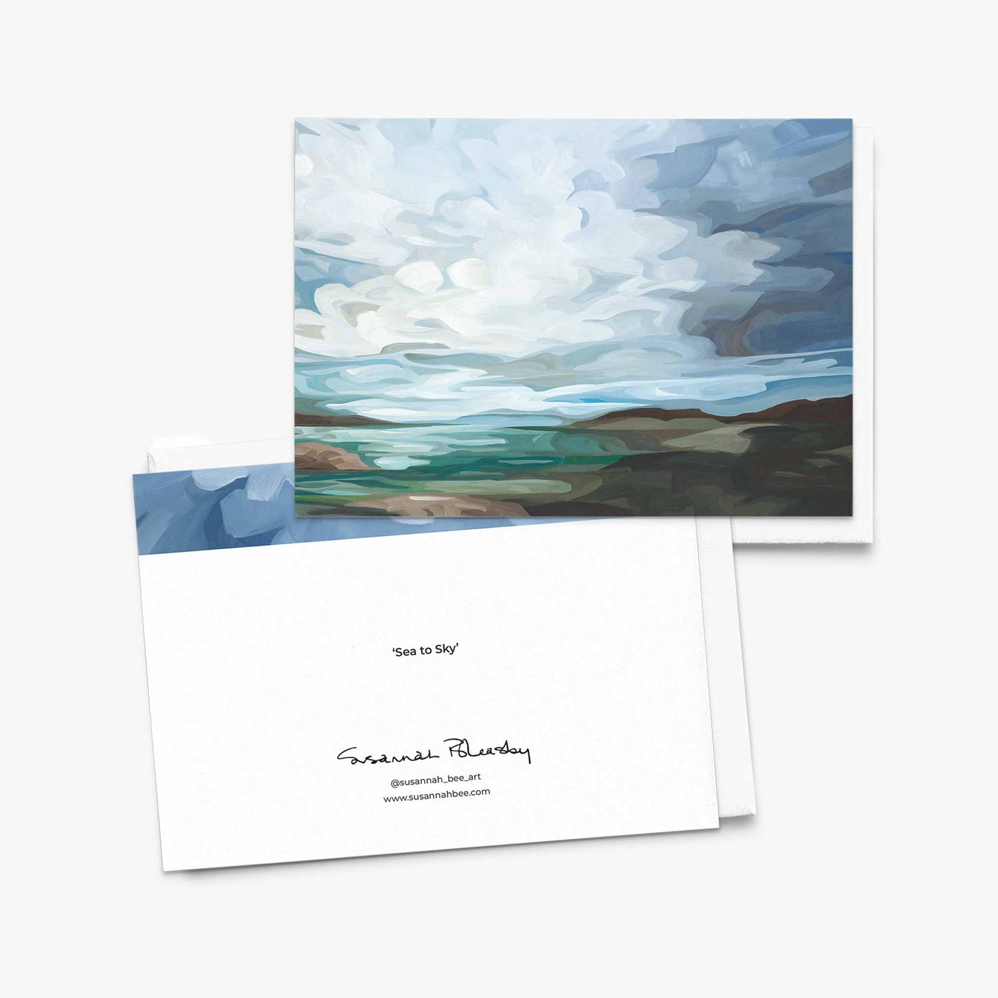 Fine art greeting cards featuring peaceful marshland and shoreline