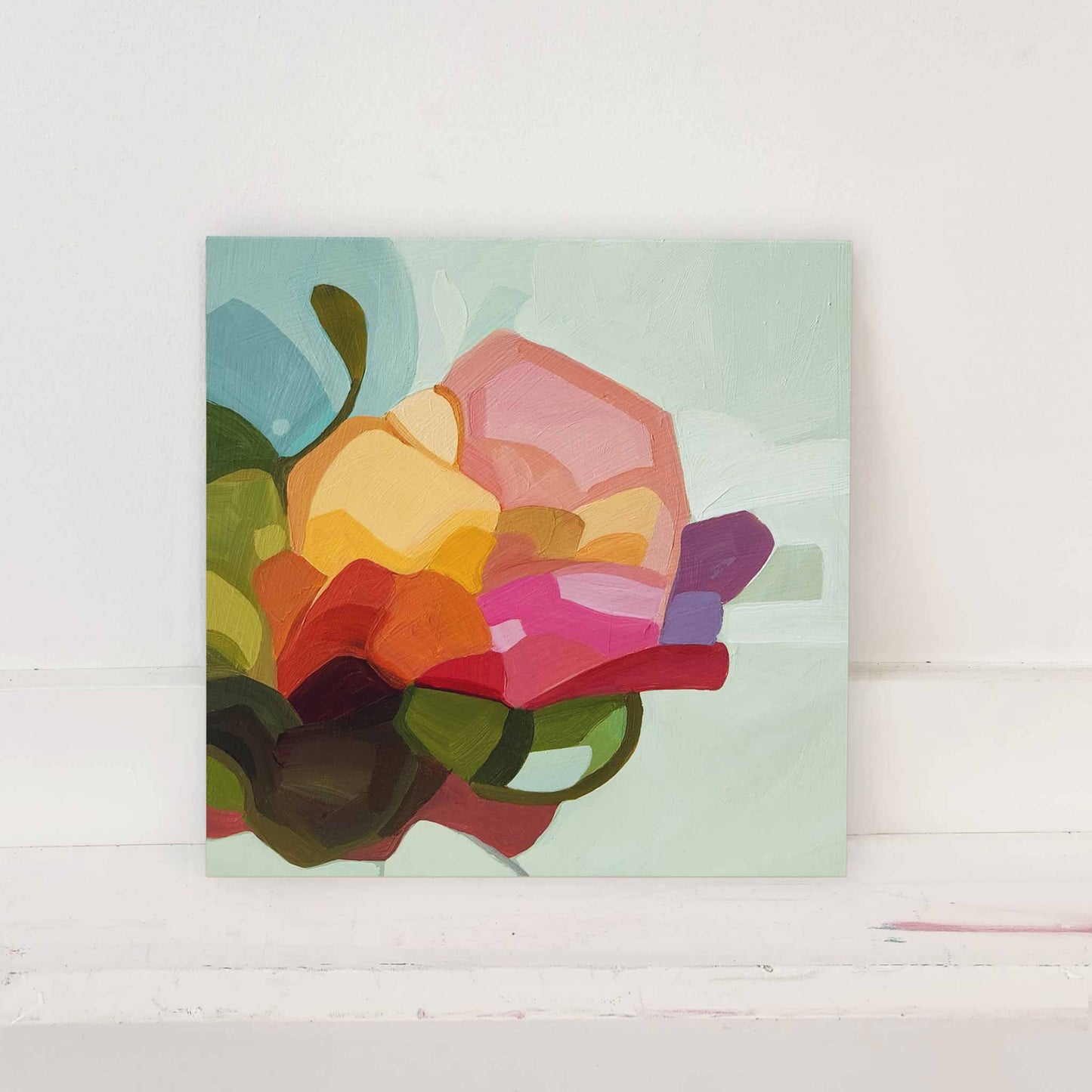 beautiful floral abstract painting