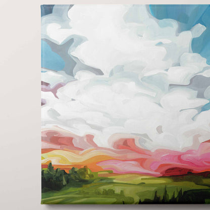 canvas art print abstract sky painting