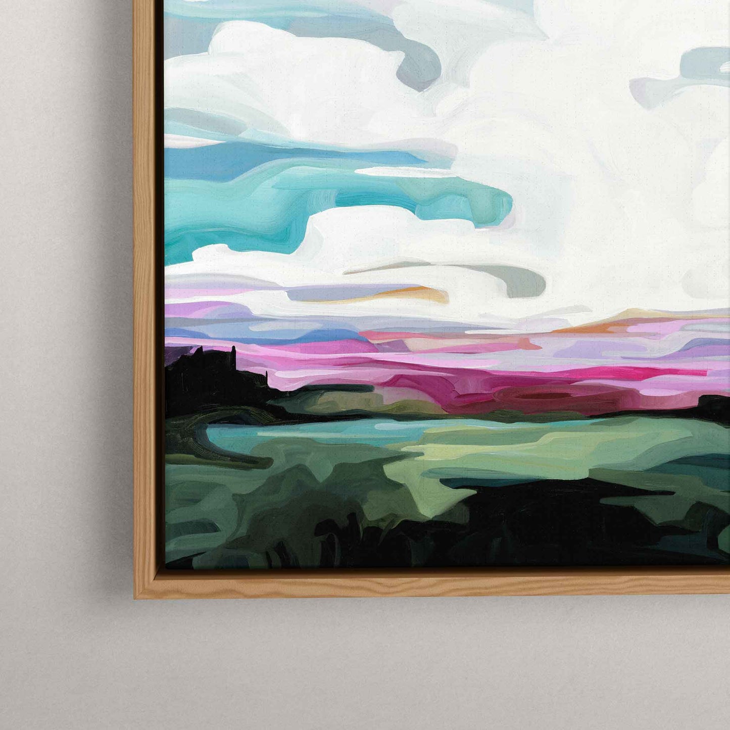 canvas wall art abstract sunset painting