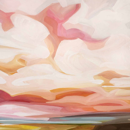 pastel cloudscape painting closeup