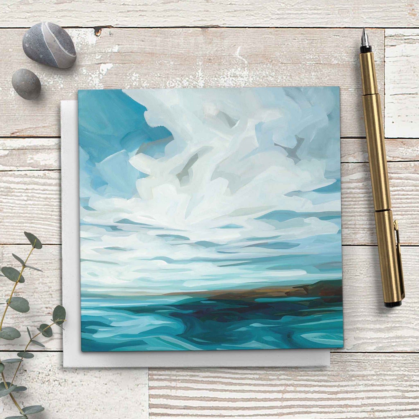 coastal art cards UK