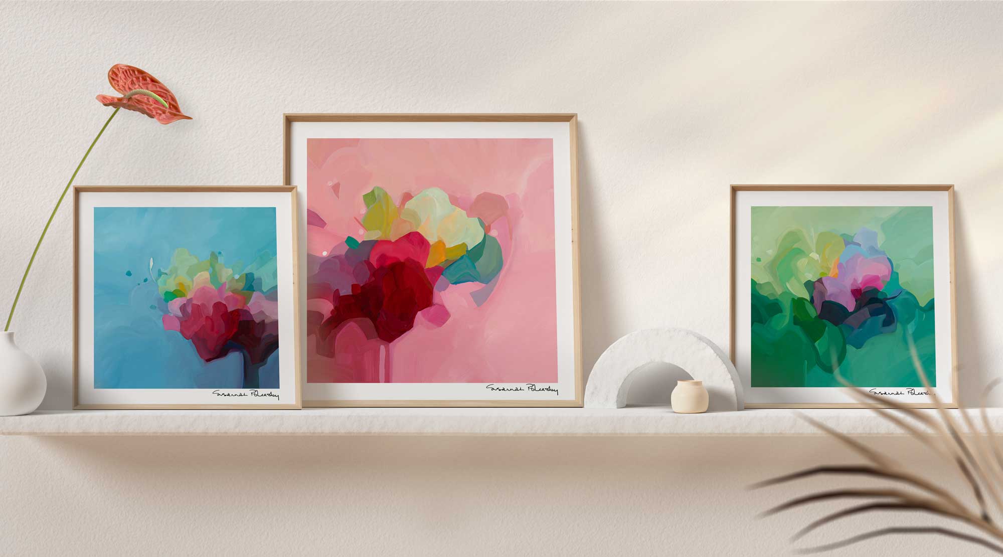 colorful abstract art prints 