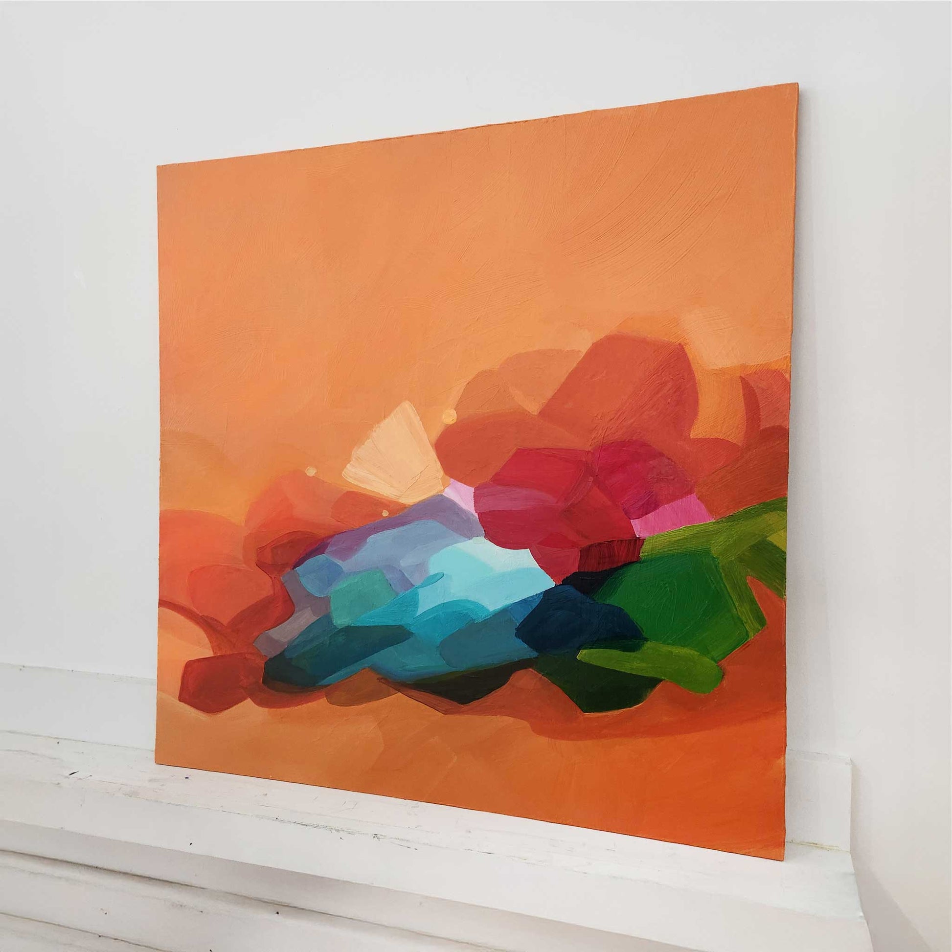 cursh orange abstract painting