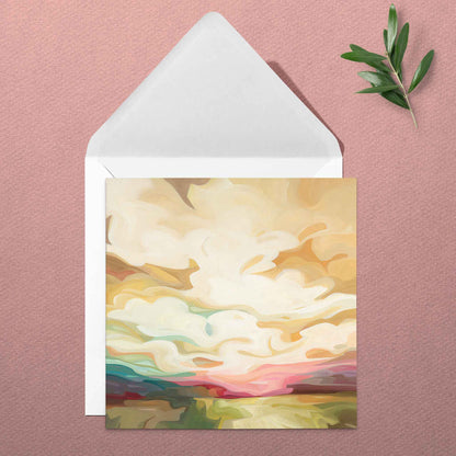 fine art card gold hour sky