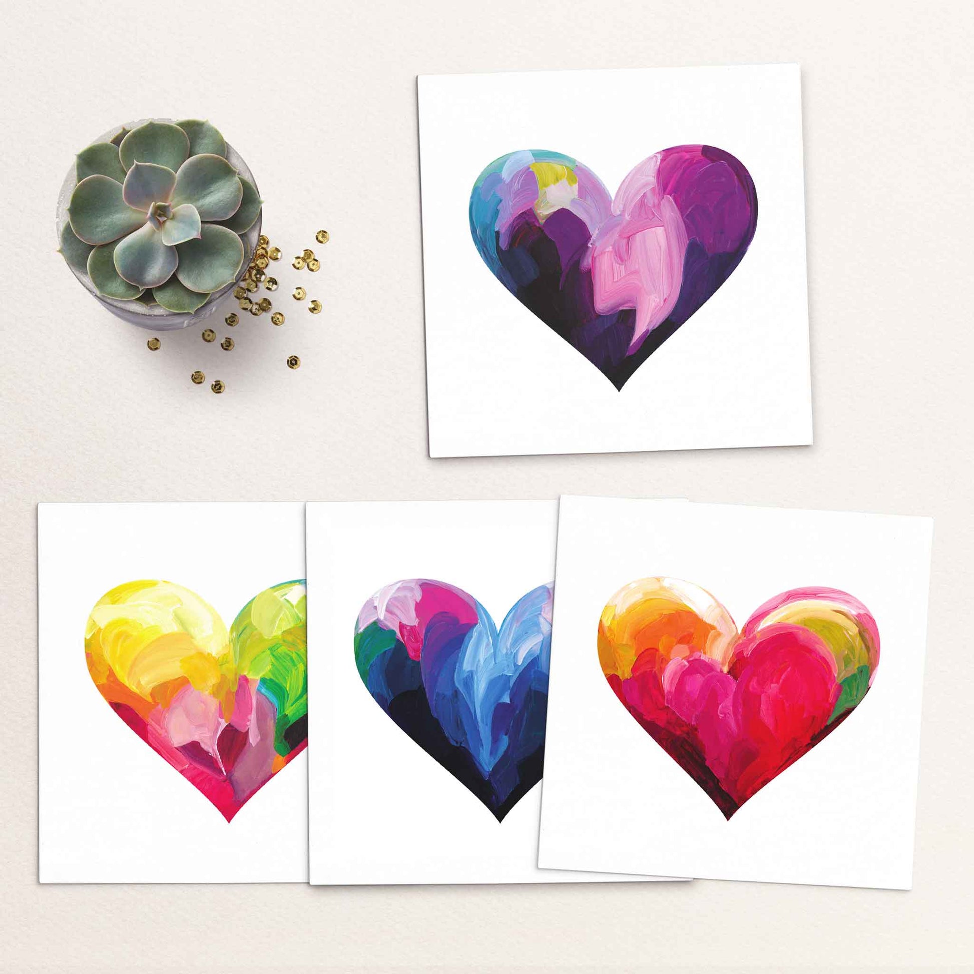 flirty valentines art card collection