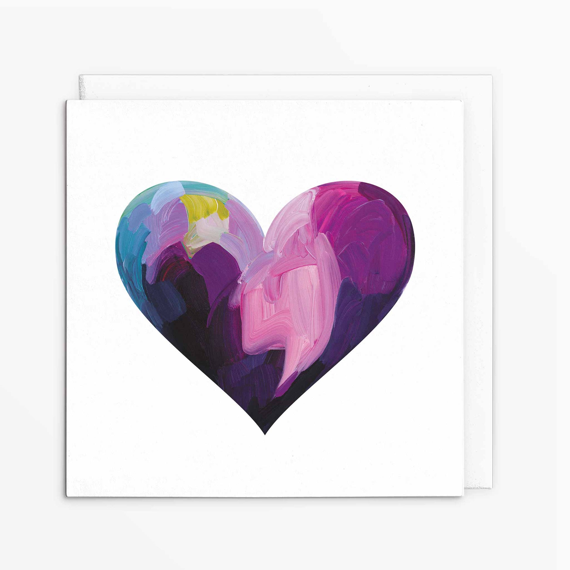 purple flirty valentines heart card