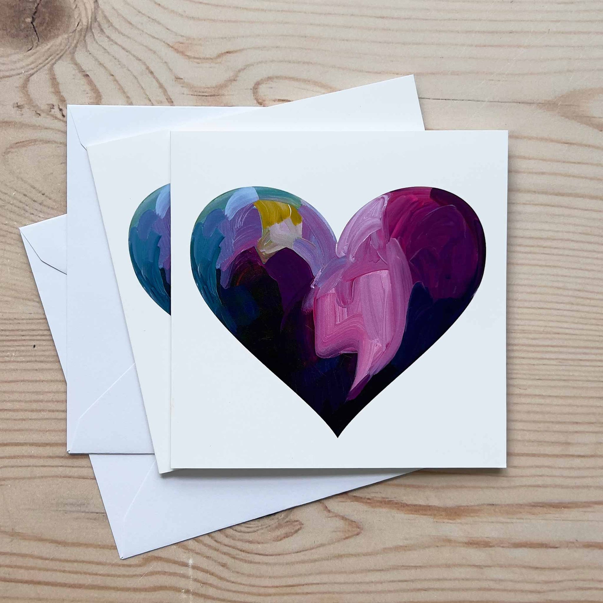 flirty valentines cards purple hearts