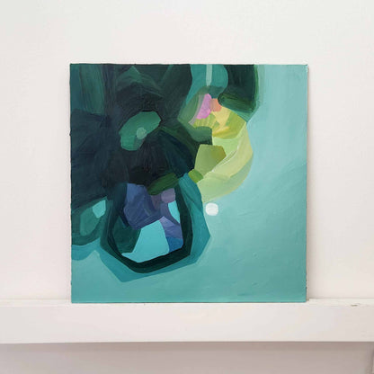 abstract green painting