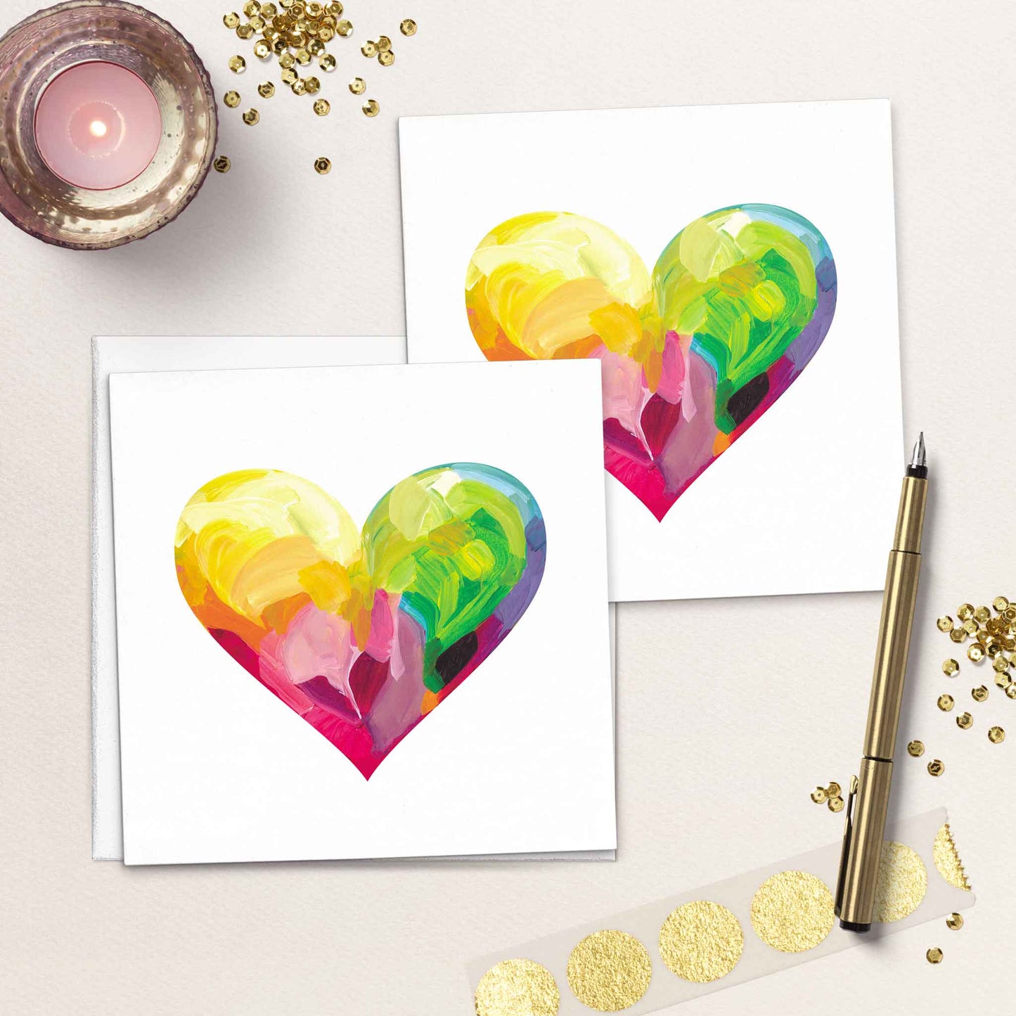 happy heart pride love cards