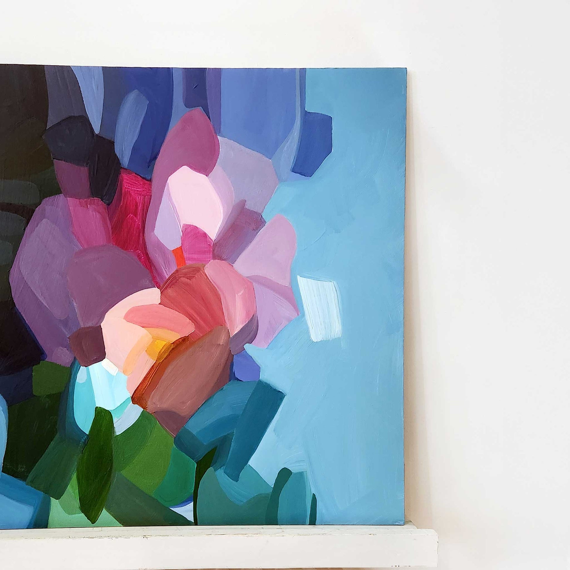 jumpstart blue abstract painting