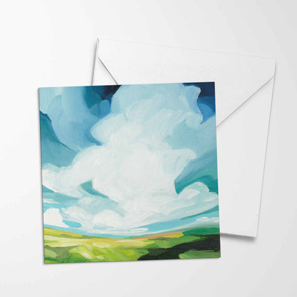 little big sky blank greeting card