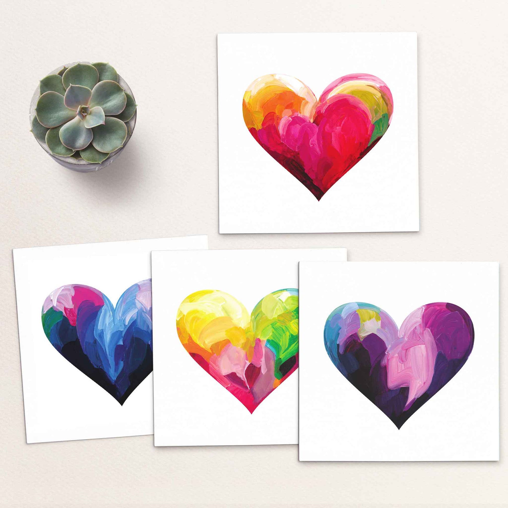 love card collection heart cards