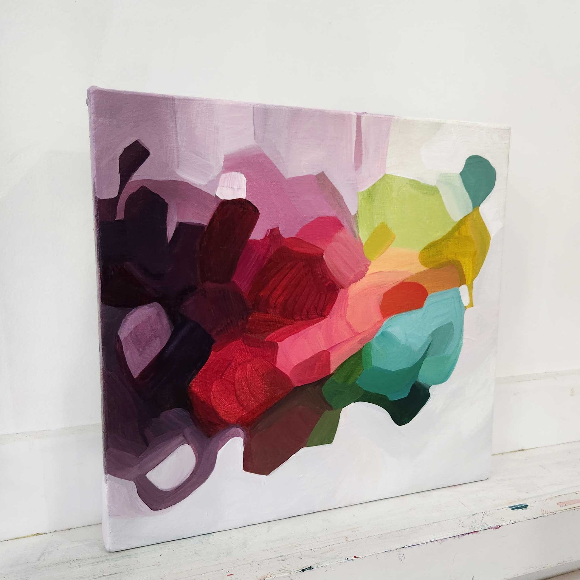 Modern abstract painting inspired by movement and emotion