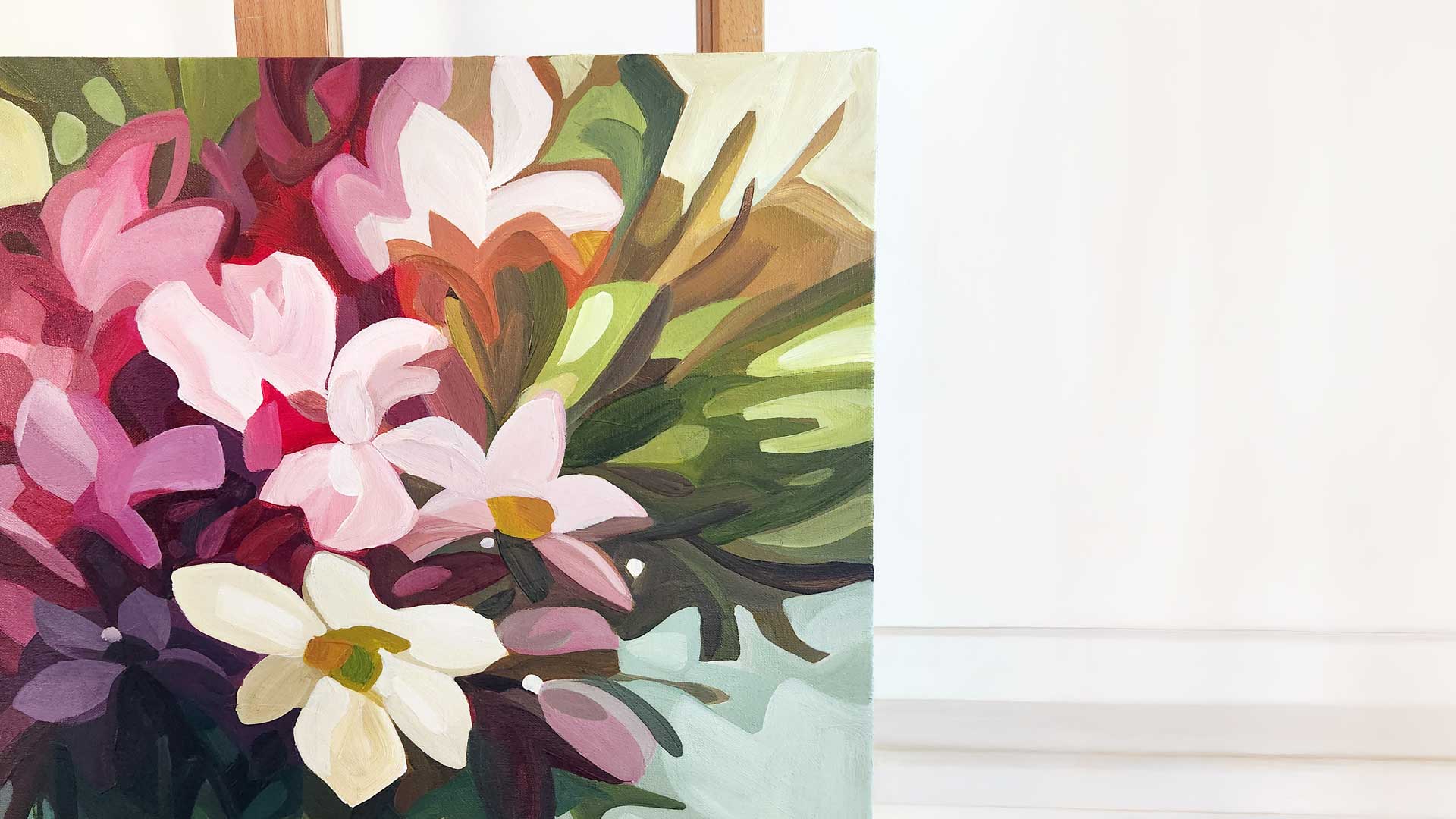 original floral paintings