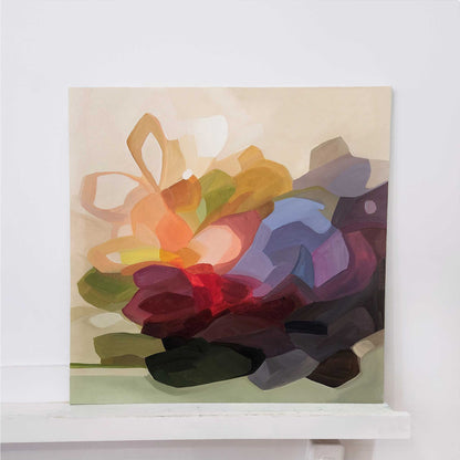 peach purple abstract painting gusto