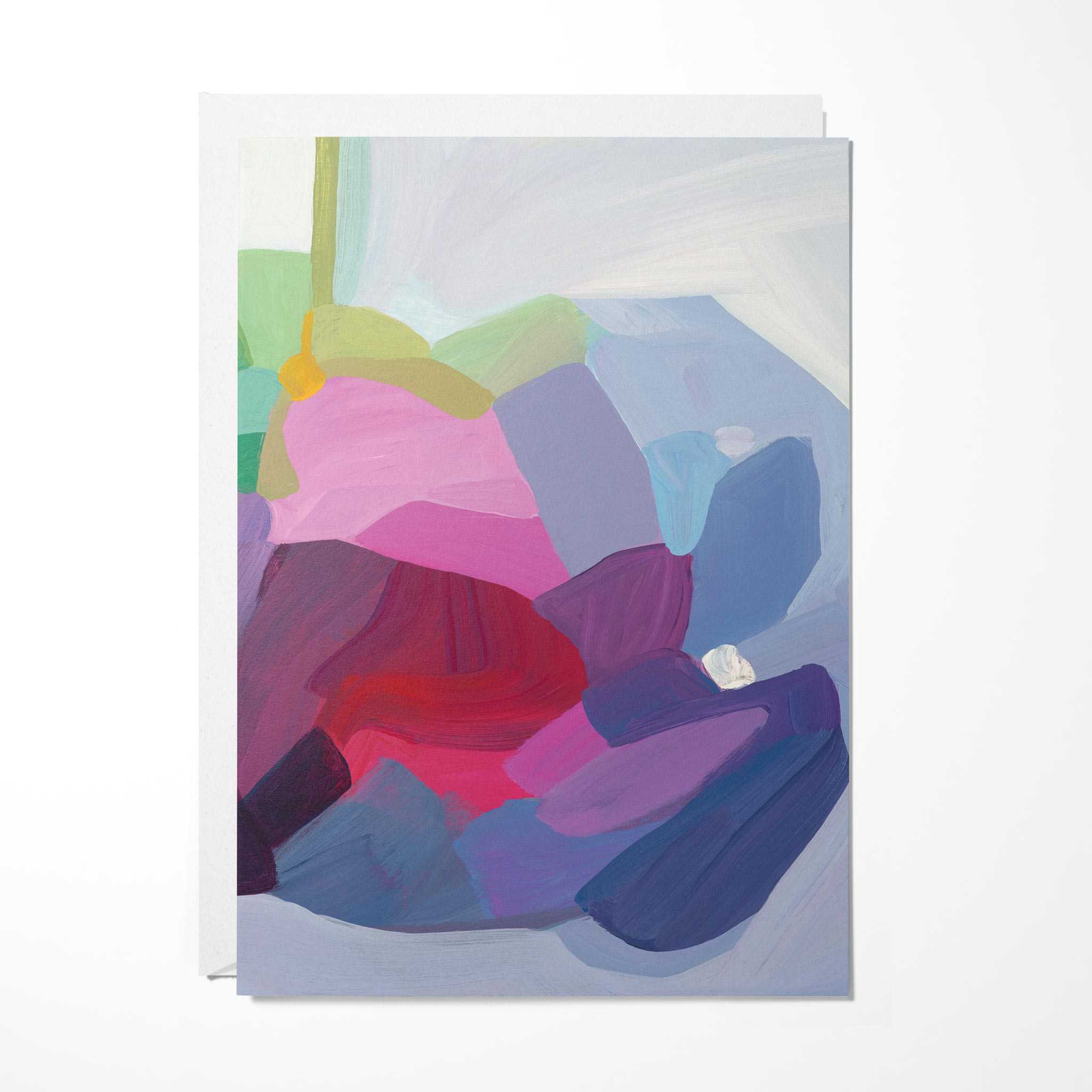 Periwinkle Abstract Periwinkle blank art card | Susannah Bleasby