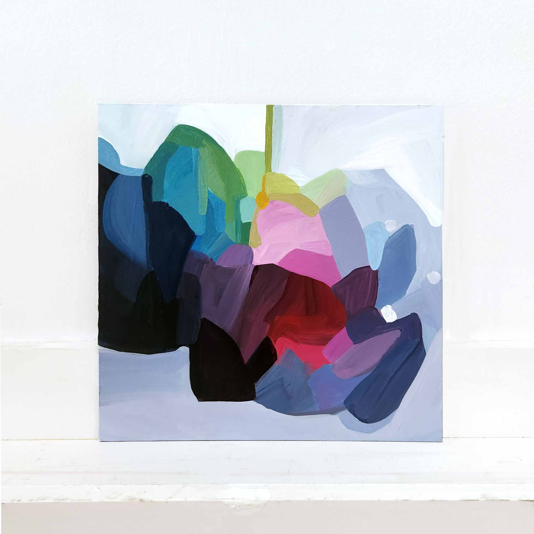 Periwinkle Abstract Peri Wink Winkle abstract painting | Susannah Bleasby