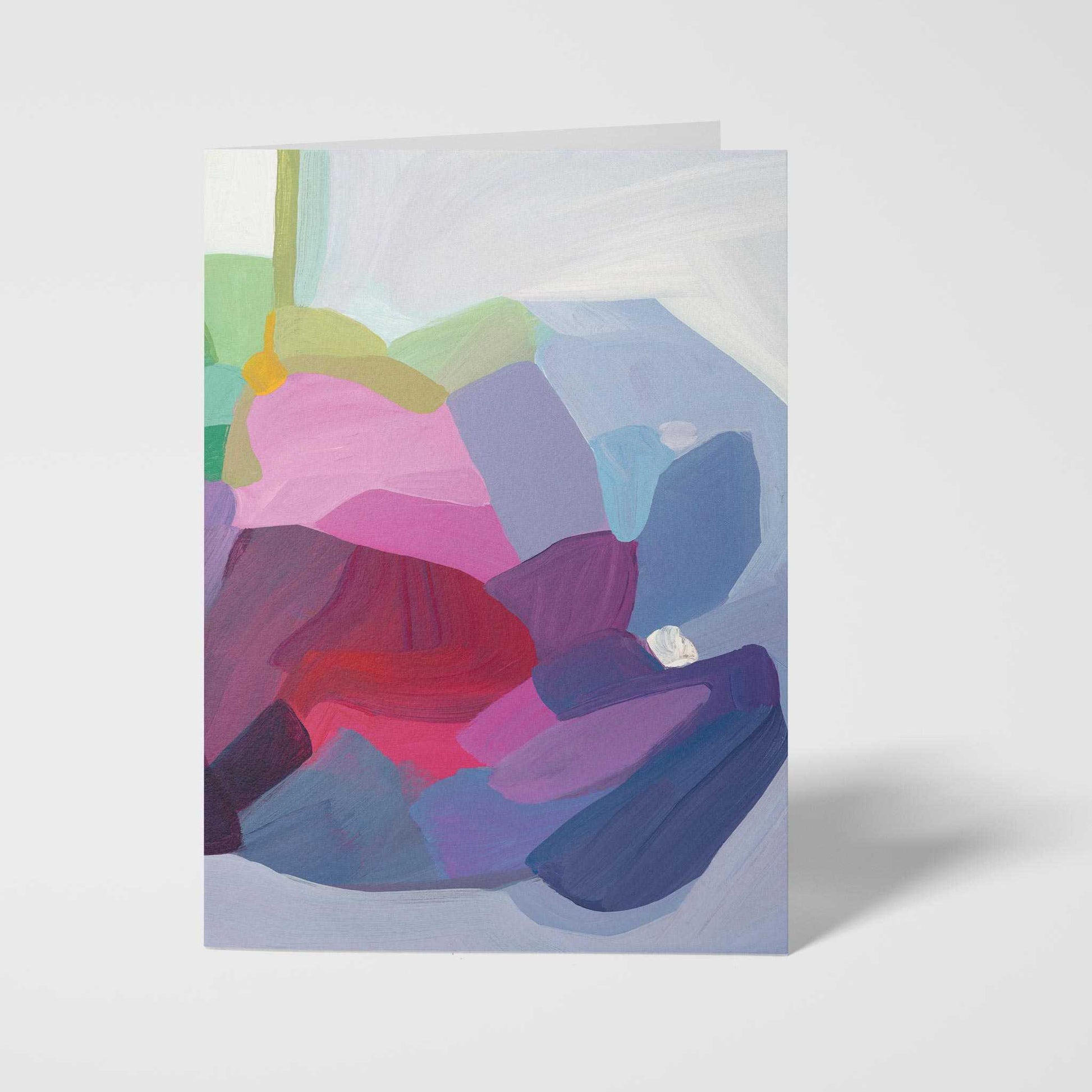 periwinkle fine art card abstract art