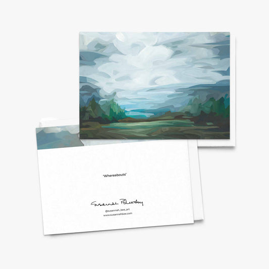 Fine art greeting cards featuring lush countryside and open space