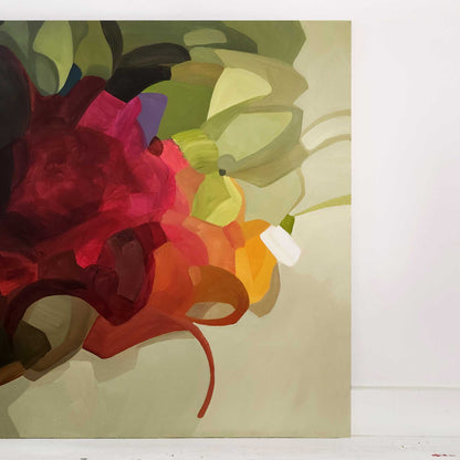 skootch yellow green abstract painting