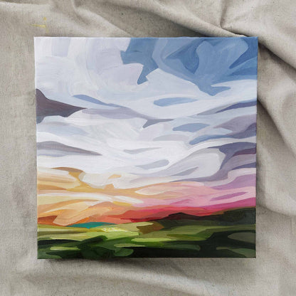 colourful sky painting imagined landscape 12-25