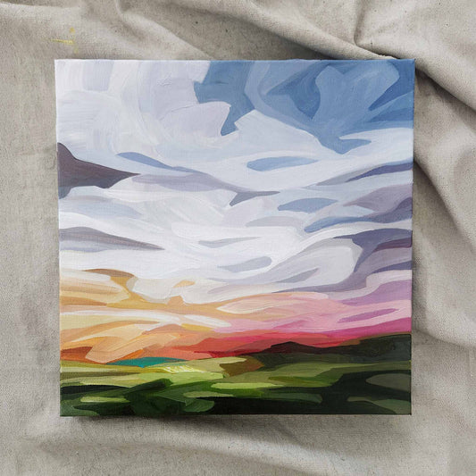 colourful sky painting imagined landscape 12-25
