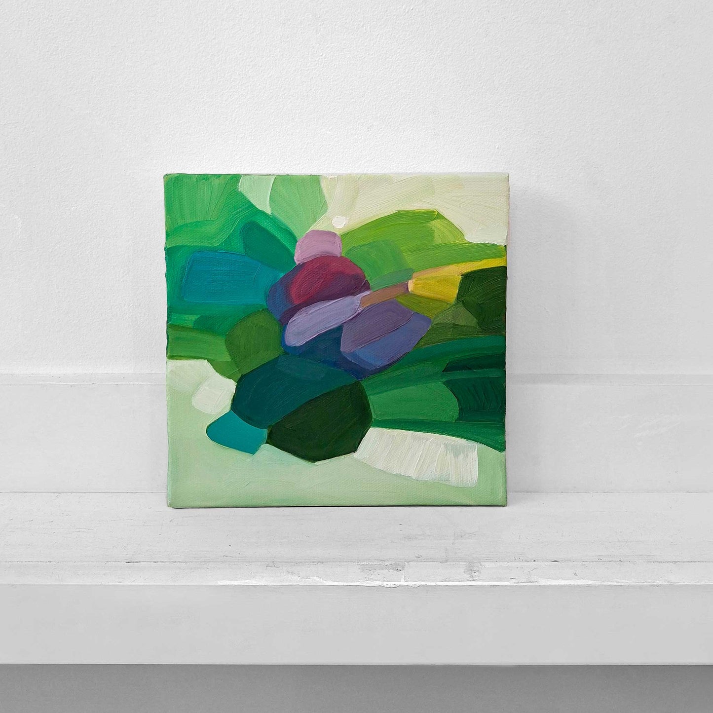 contemporary green original abstract painting